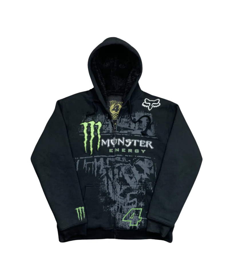 Fox Monster Energy Zip Hoodie Collection