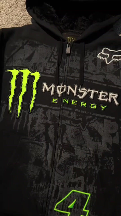 Fox Monster Energy Zip Hoodie Collection