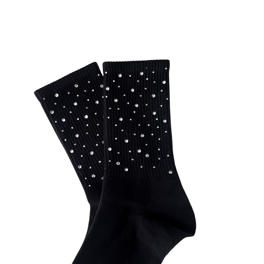 VYBES Rhinestone Socks