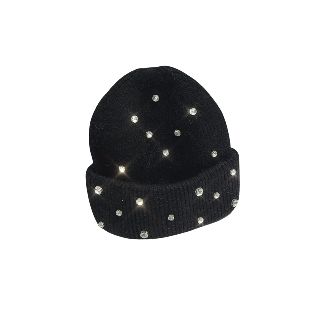 VYBES Rhinestone Beanie