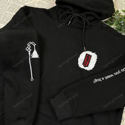 Monoco Clair Obscur Embroidered Sweatshirt and Hoodie, Expedition 33 Sweater, Video Gaming Unisex Shirt, Gift for Him