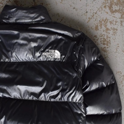 Shiny Black Puffer Jacket