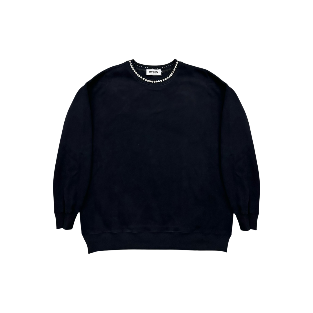 VYBES Iced Collar Crewneck