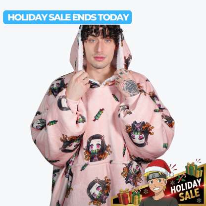 Nezuko Blanket Hoodie - Demon Slayer