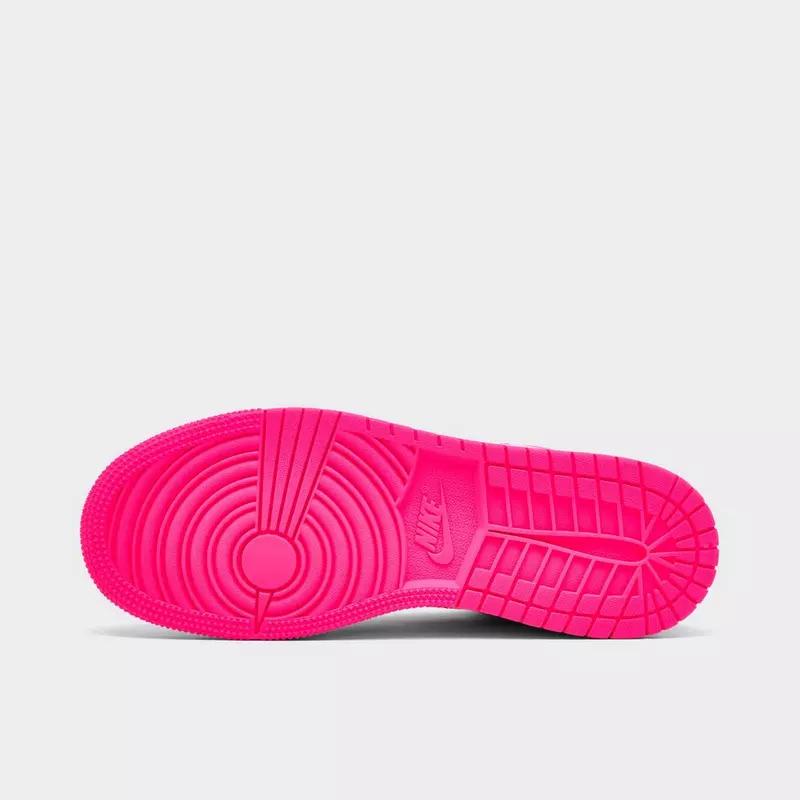 1 Low Valentine's Day Youth Women's Soft Pink Leather Casual Sneakers for Daily Wear Walking Shoes