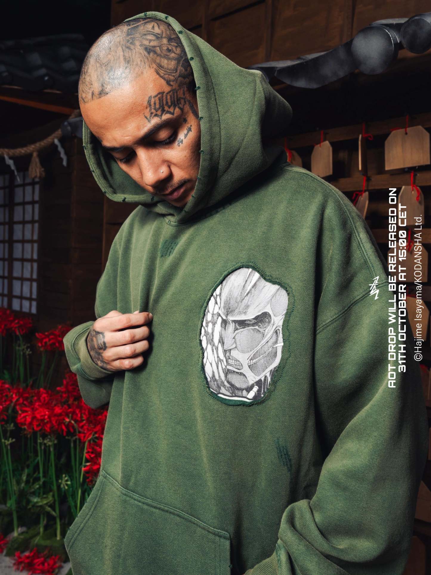 PRE-ORDER: AOT HOODIE GREEN