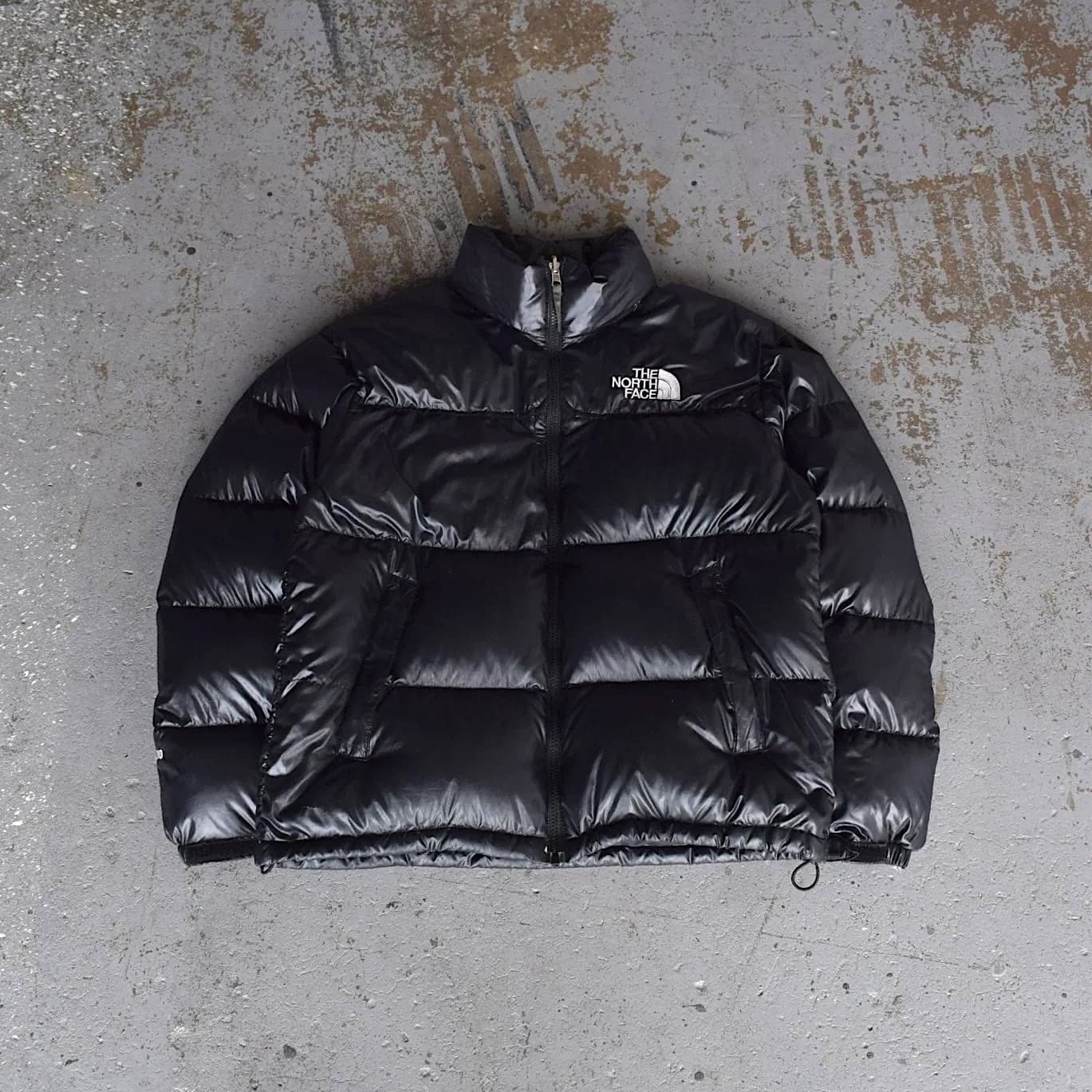Shiny Black Puffer Jacket