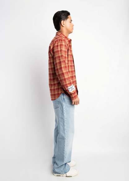 PRE-ORDER LABEL FLANNEL RED X WHITE