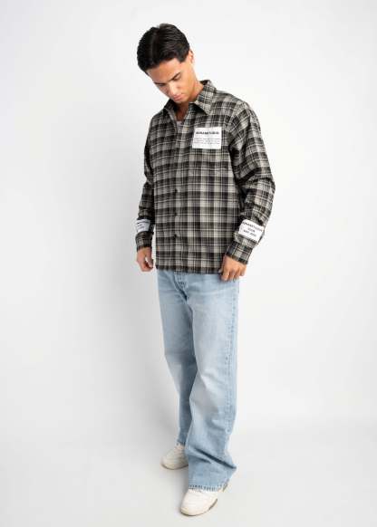 PRE-ORDER LABEL FLANNEL BLACK X GREY