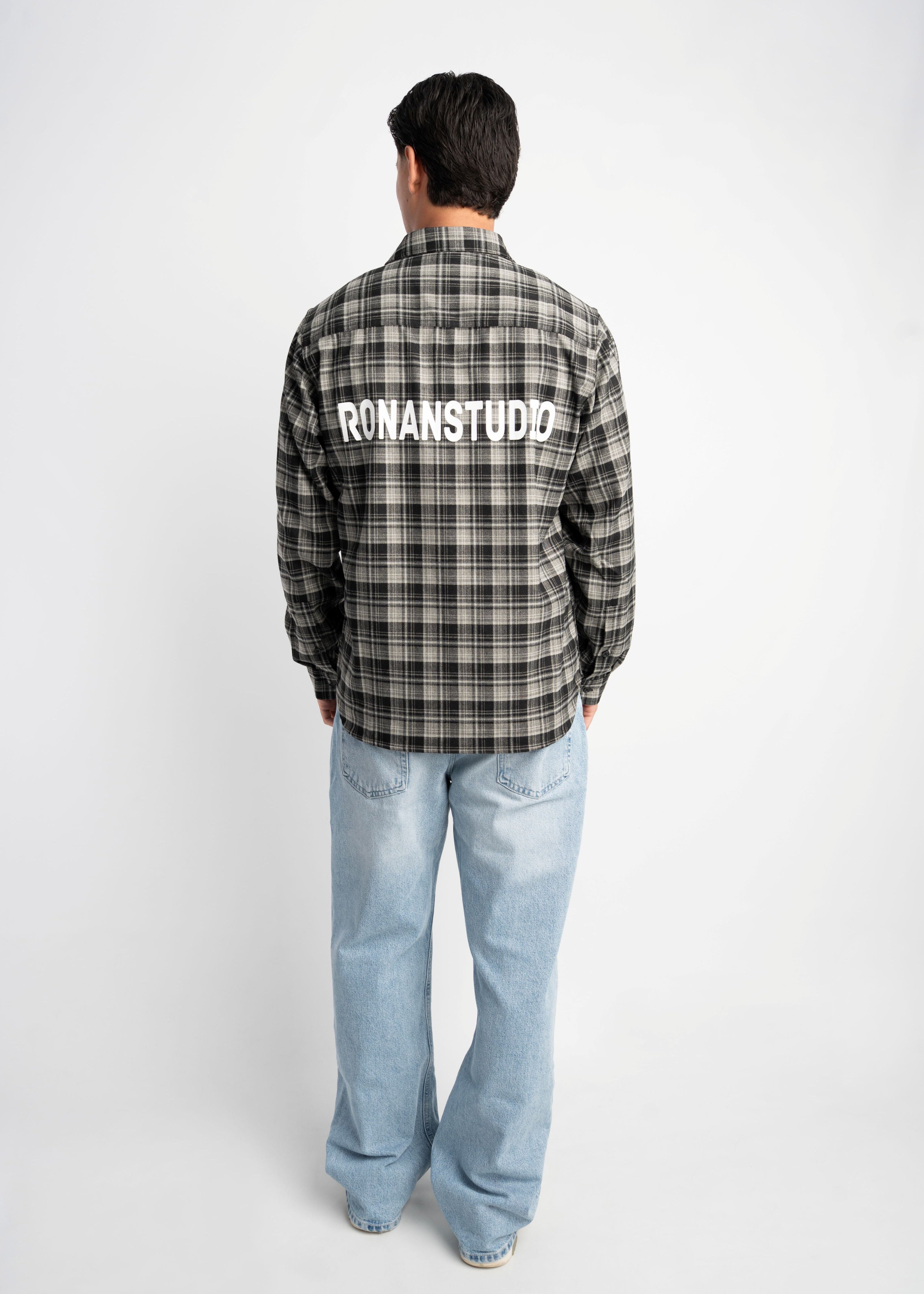 PRE-ORDER LABEL FLANNEL BLACK X GREY