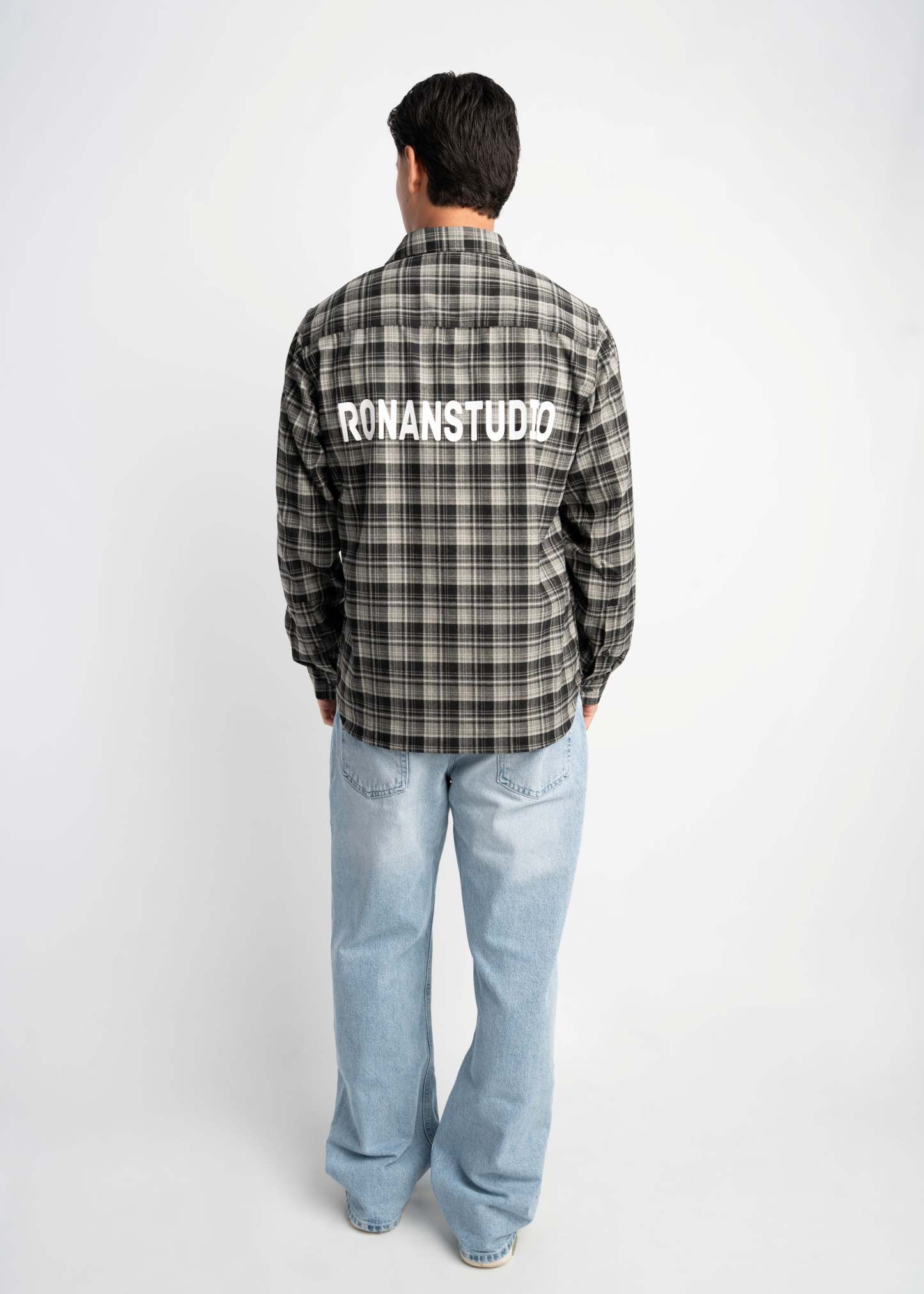PRE-ORDER LABEL FLANNEL BLACK X GREY