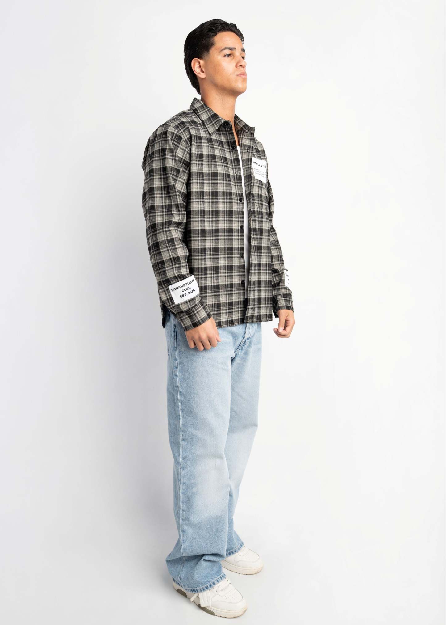 PRE-ORDER LABEL FLANNEL BLACK X GREY