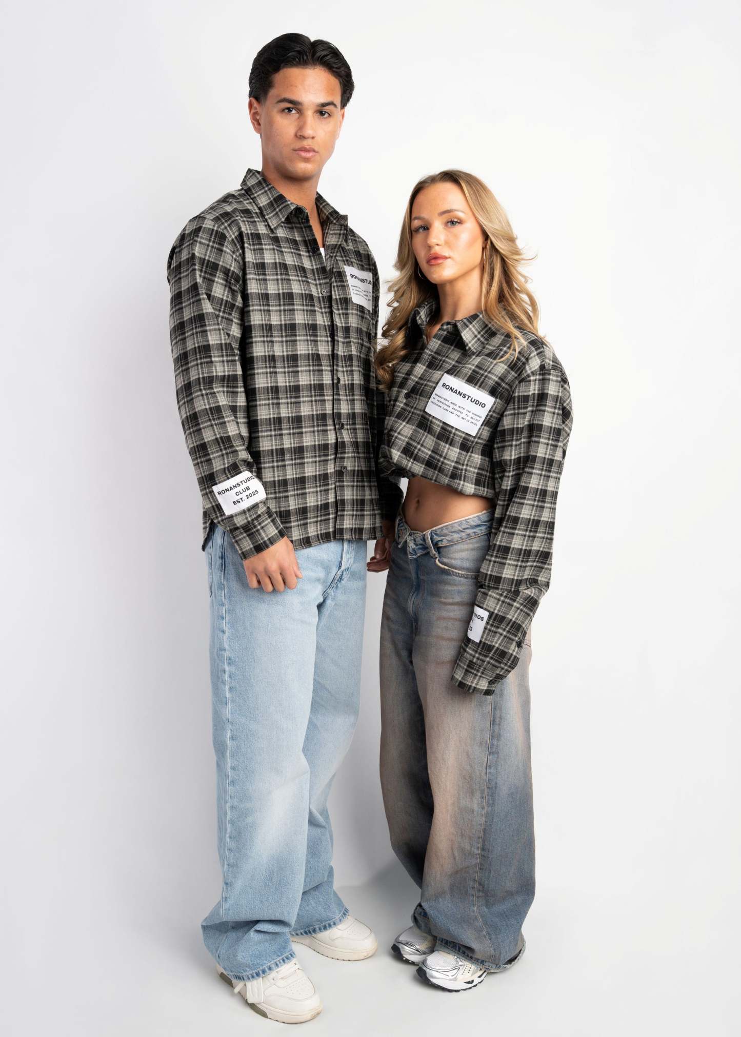 PRE-ORDER LABEL FLANNEL BLACK X GREY