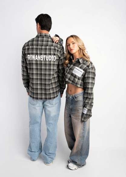 PRE-ORDER LABEL FLANNEL BLACK X GREY