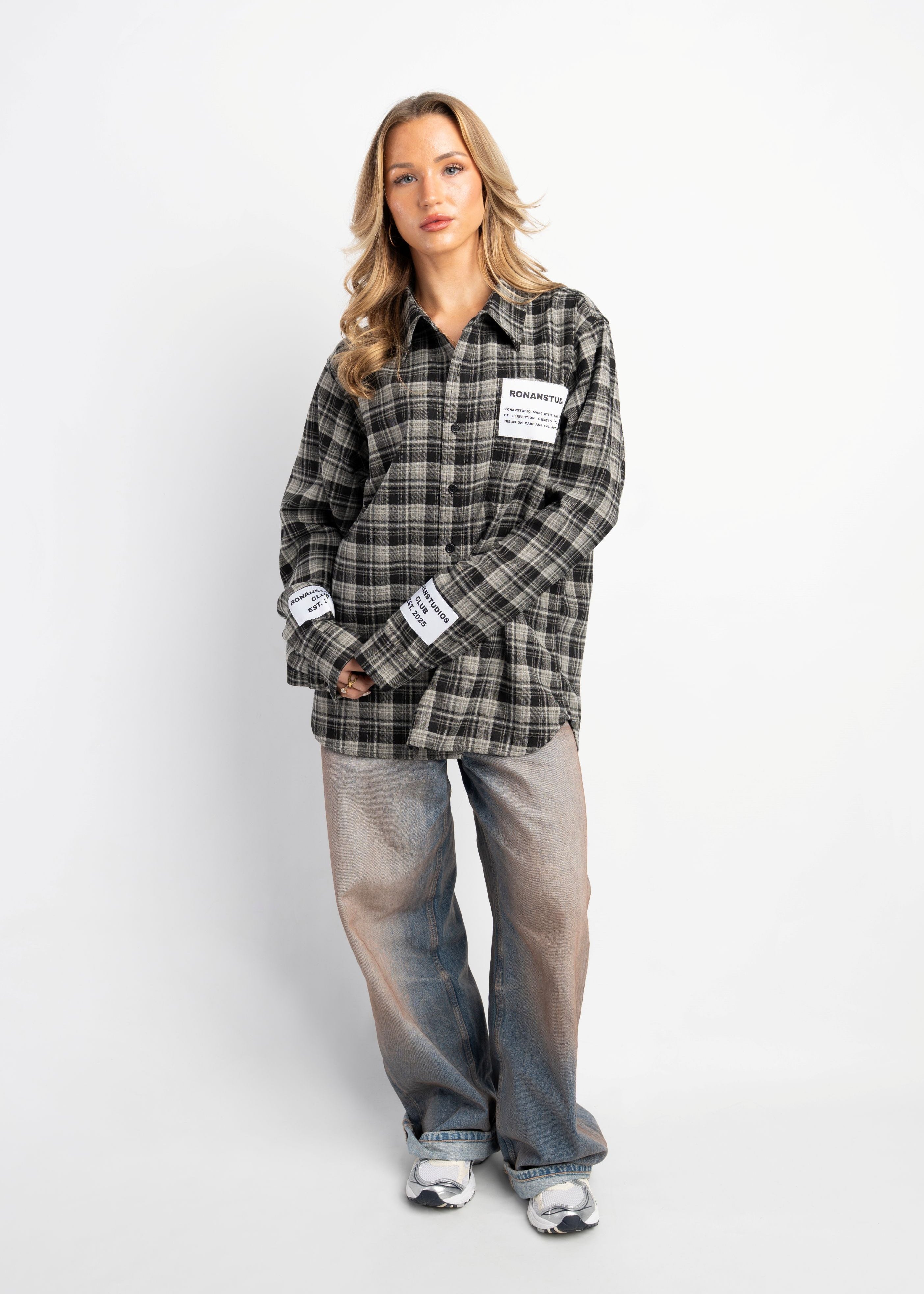 PRE-ORDER LABEL FLANNEL BLACK X GREY