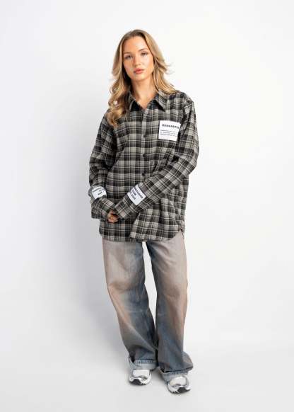 PRE-ORDER LABEL FLANNEL BLACK X GREY