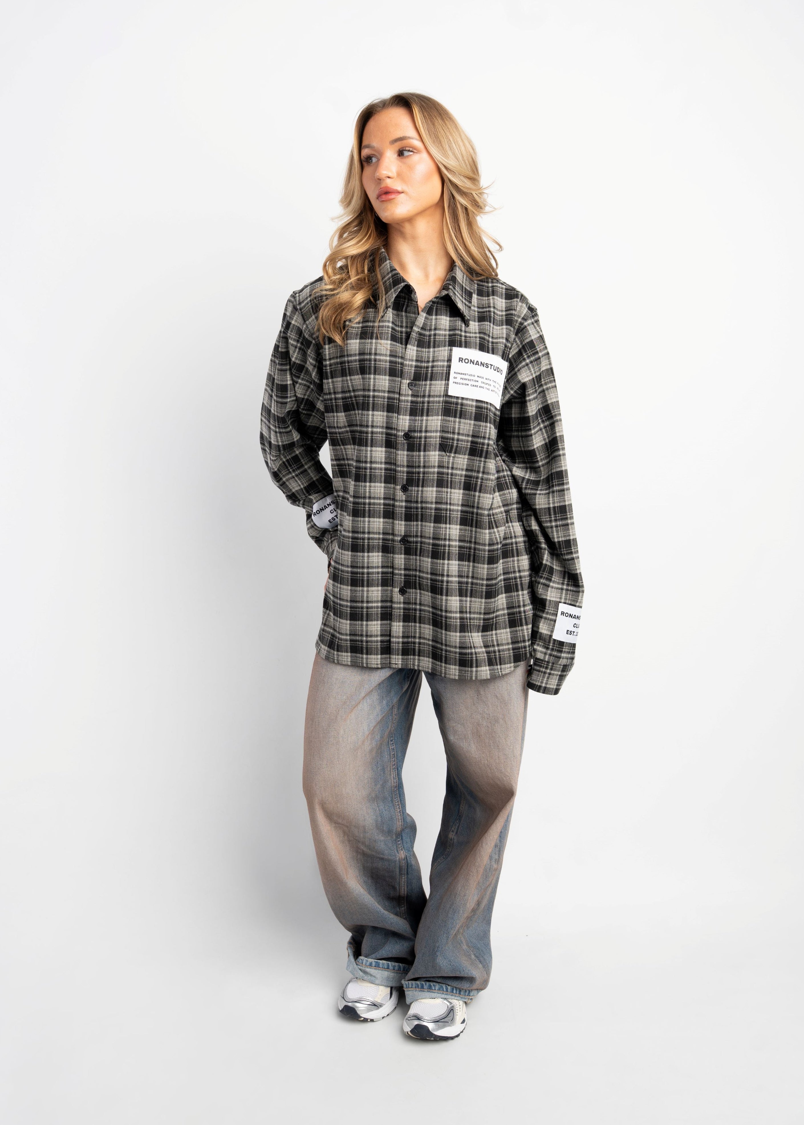 PRE-ORDER LABEL FLANNEL BLACK X GREY