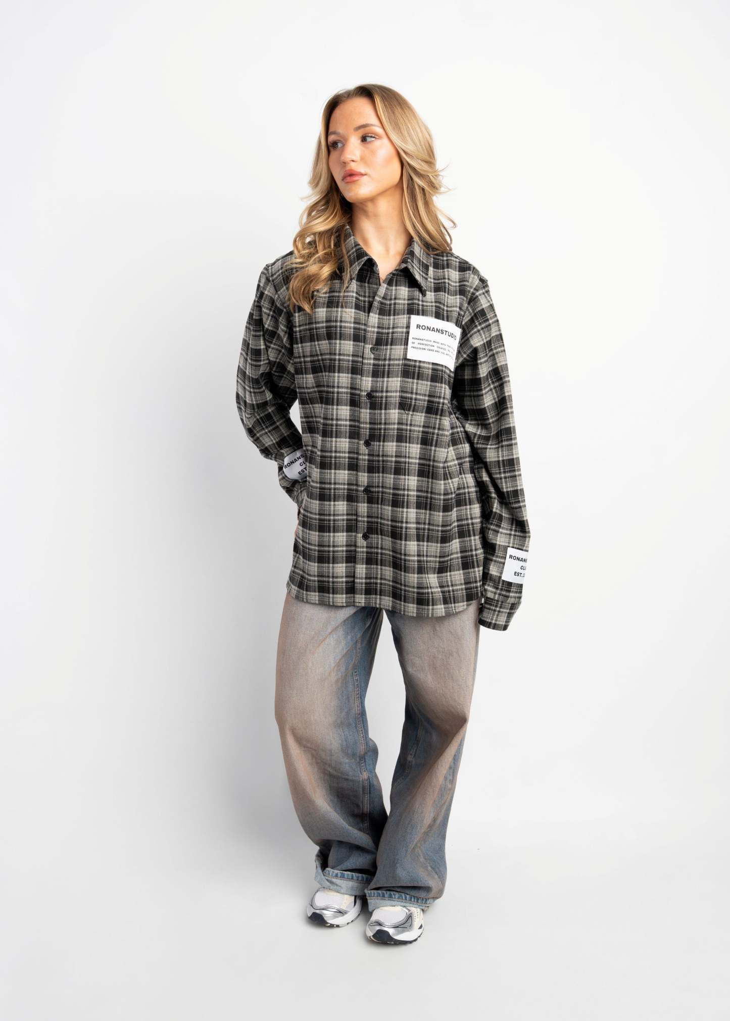 PRE-ORDER LABEL FLANNEL BLACK X GREY