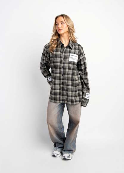 PRE-ORDER LABEL FLANNEL BLACK X GREY