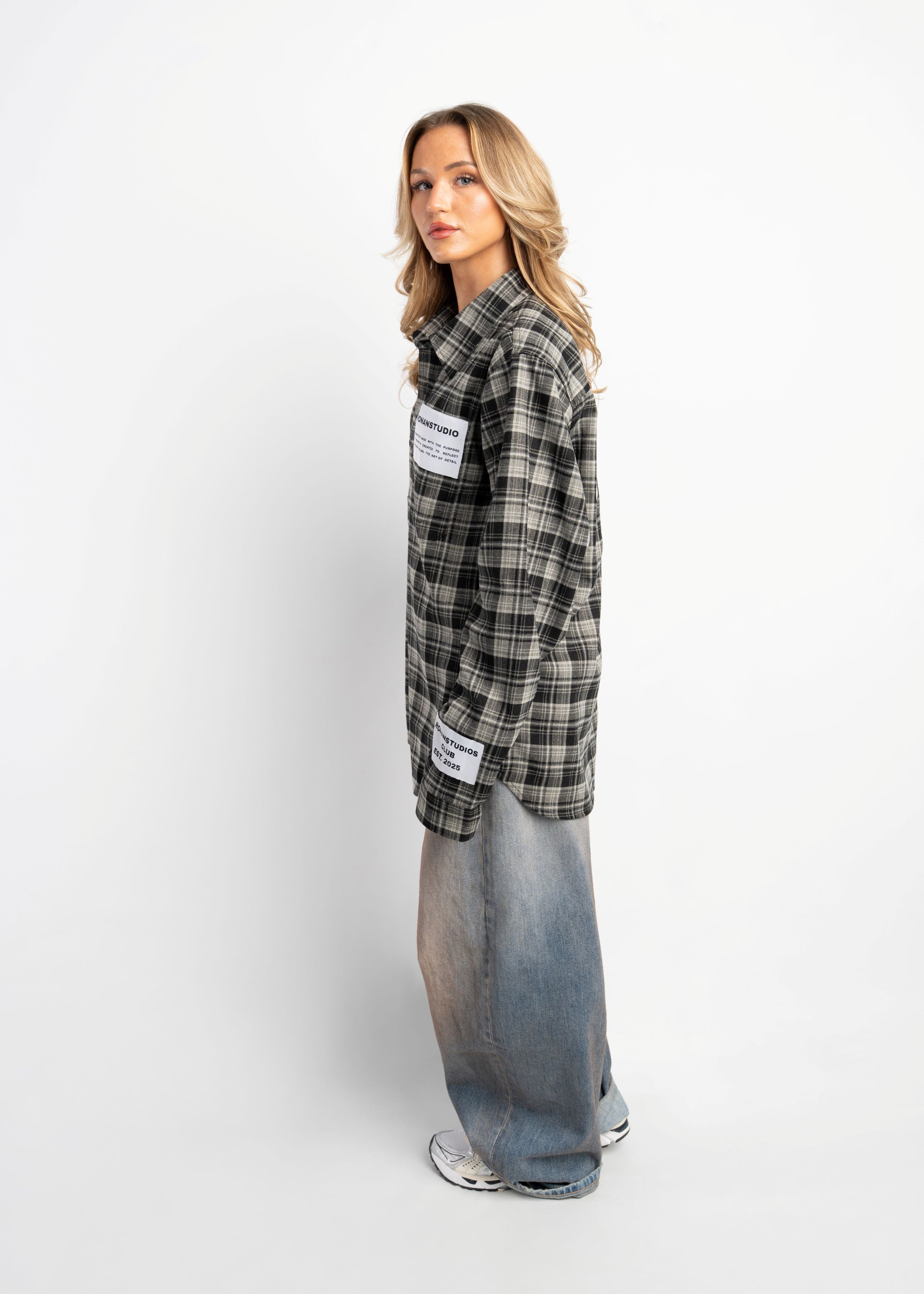 PRE-ORDER LABEL FLANNEL BLACK X GREY