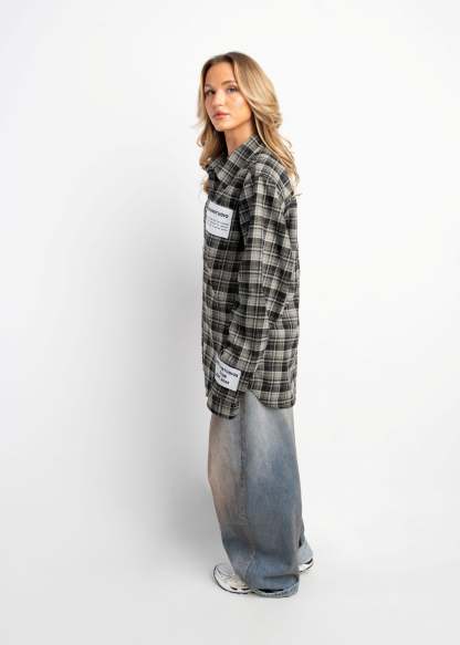 PRE-ORDER LABEL FLANNEL BLACK X GREY