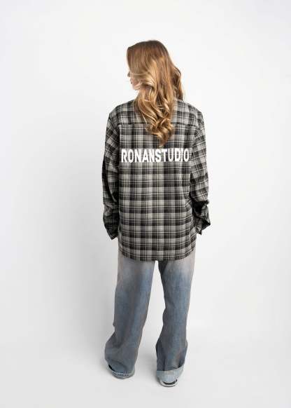 PRE-ORDER LABEL FLANNEL BLACK X GREY