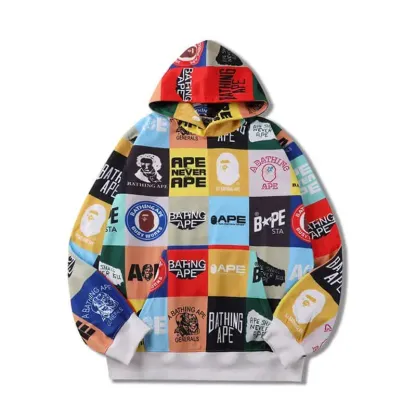 Wear Printed Bathing Ape Hoodie-OSI