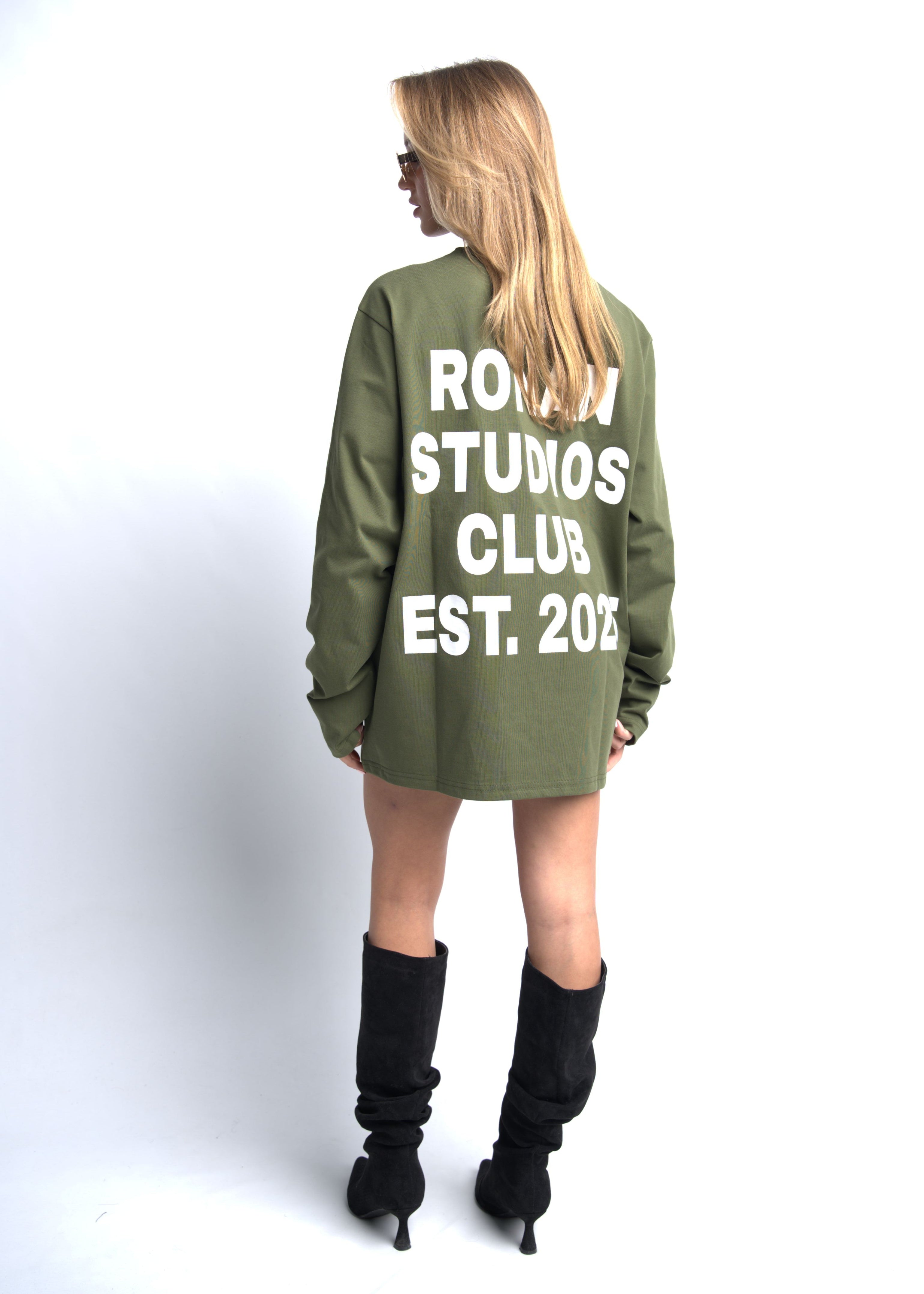 PRE-ORDER CLUB OVERSIZED LONGSLEEVE OLIVE GREEN
