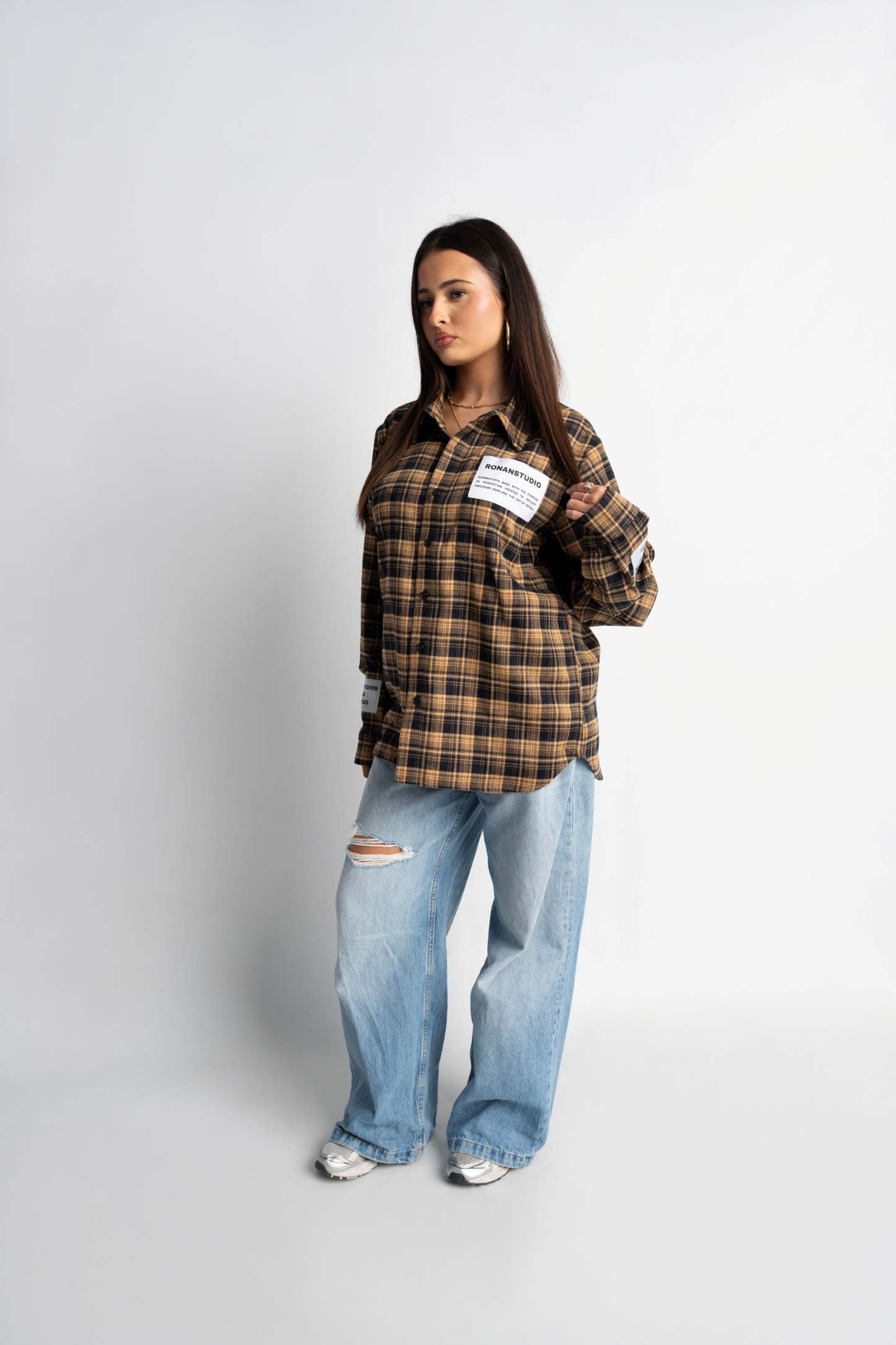 PRE-ORDER LABEL FLANNEL YELLOW X NAVY