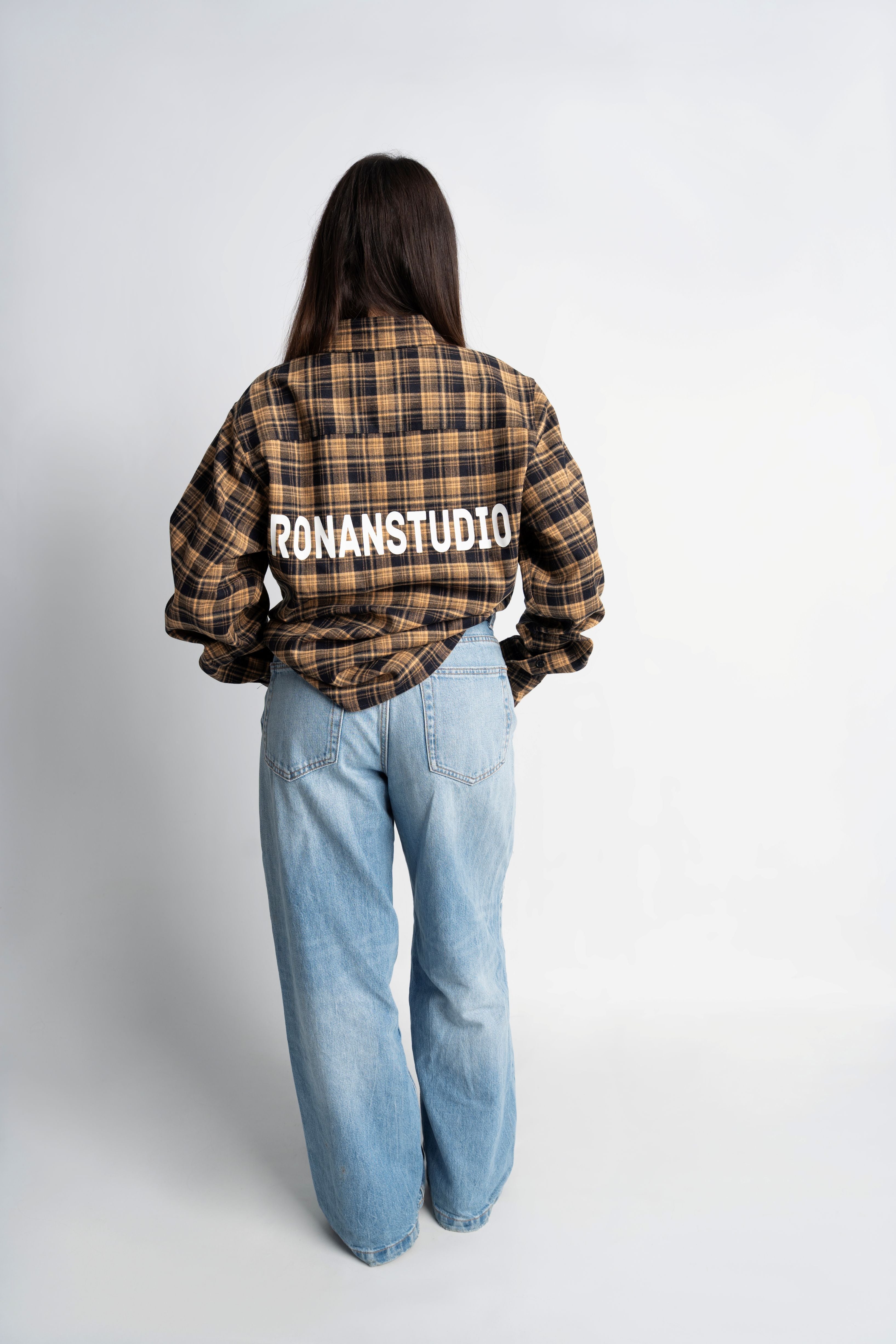 PRE-ORDER LABEL FLANNEL YELLOW X NAVY