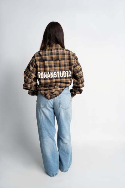 PRE-ORDER LABEL FLANNEL YELLOW X NAVY