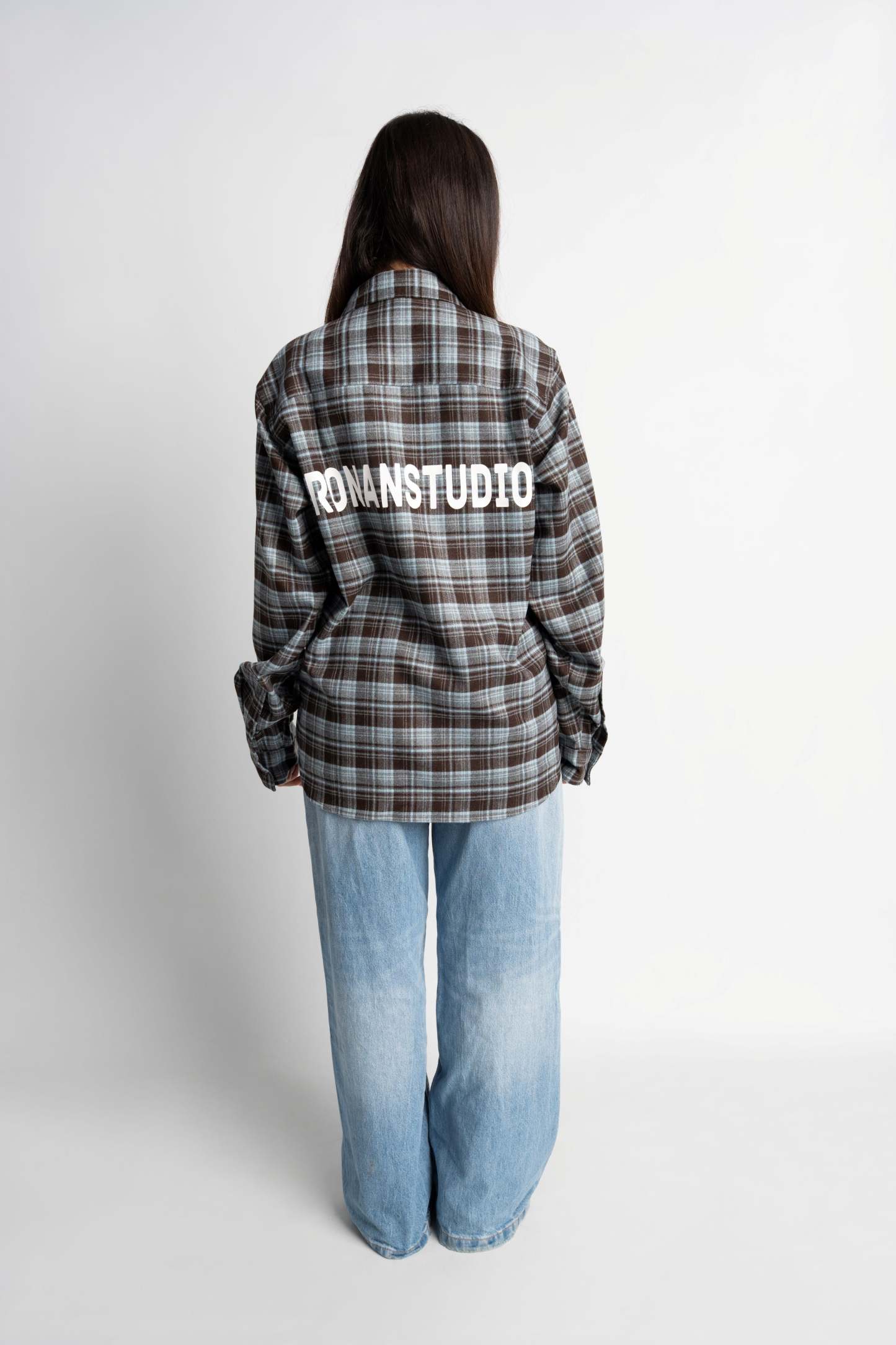 PRE-ORDER LABEL FLANNEL BLUE X BLACK