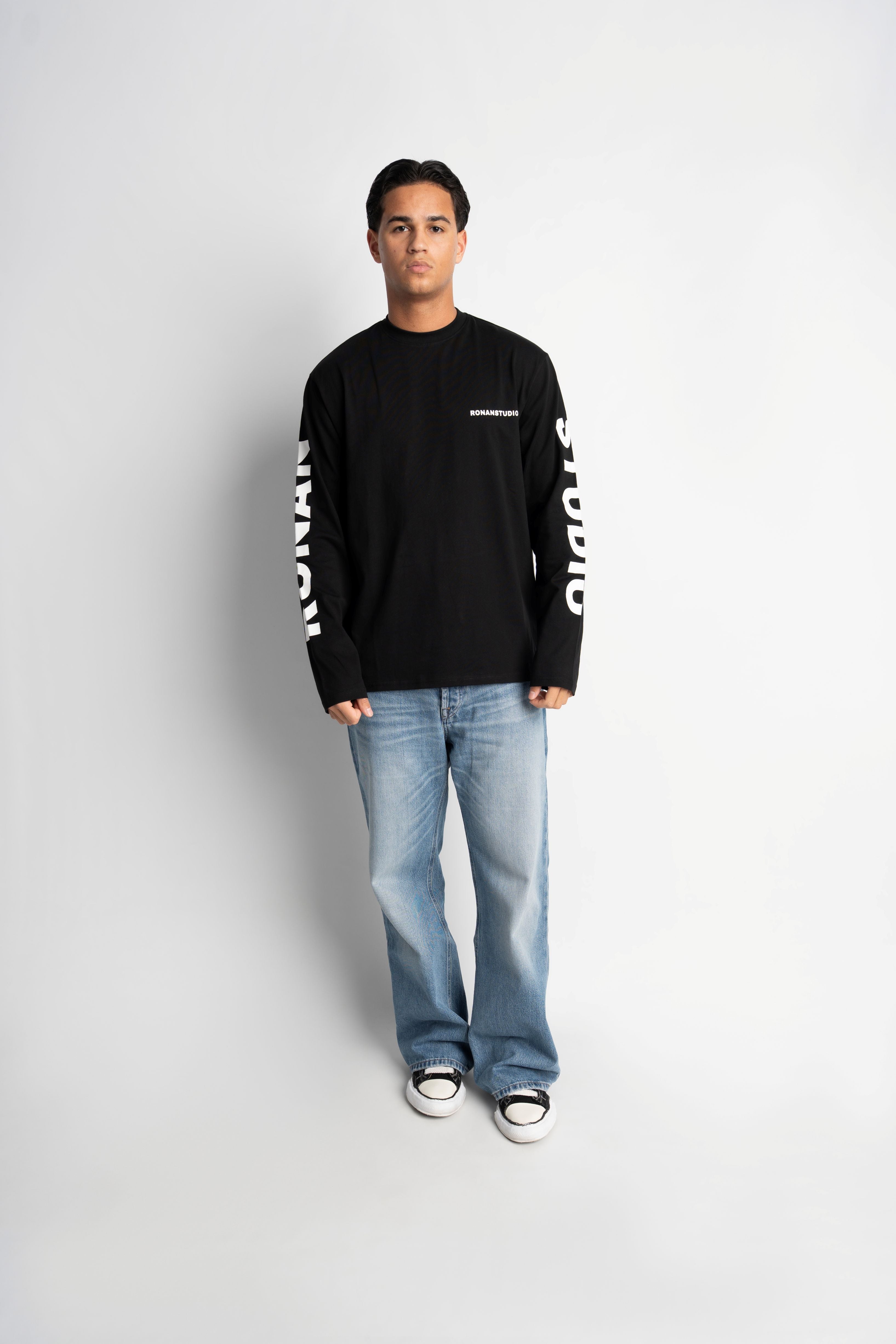 PRE-ORDER STUDIO BLACK OVERSIZED LONGSLEEVE