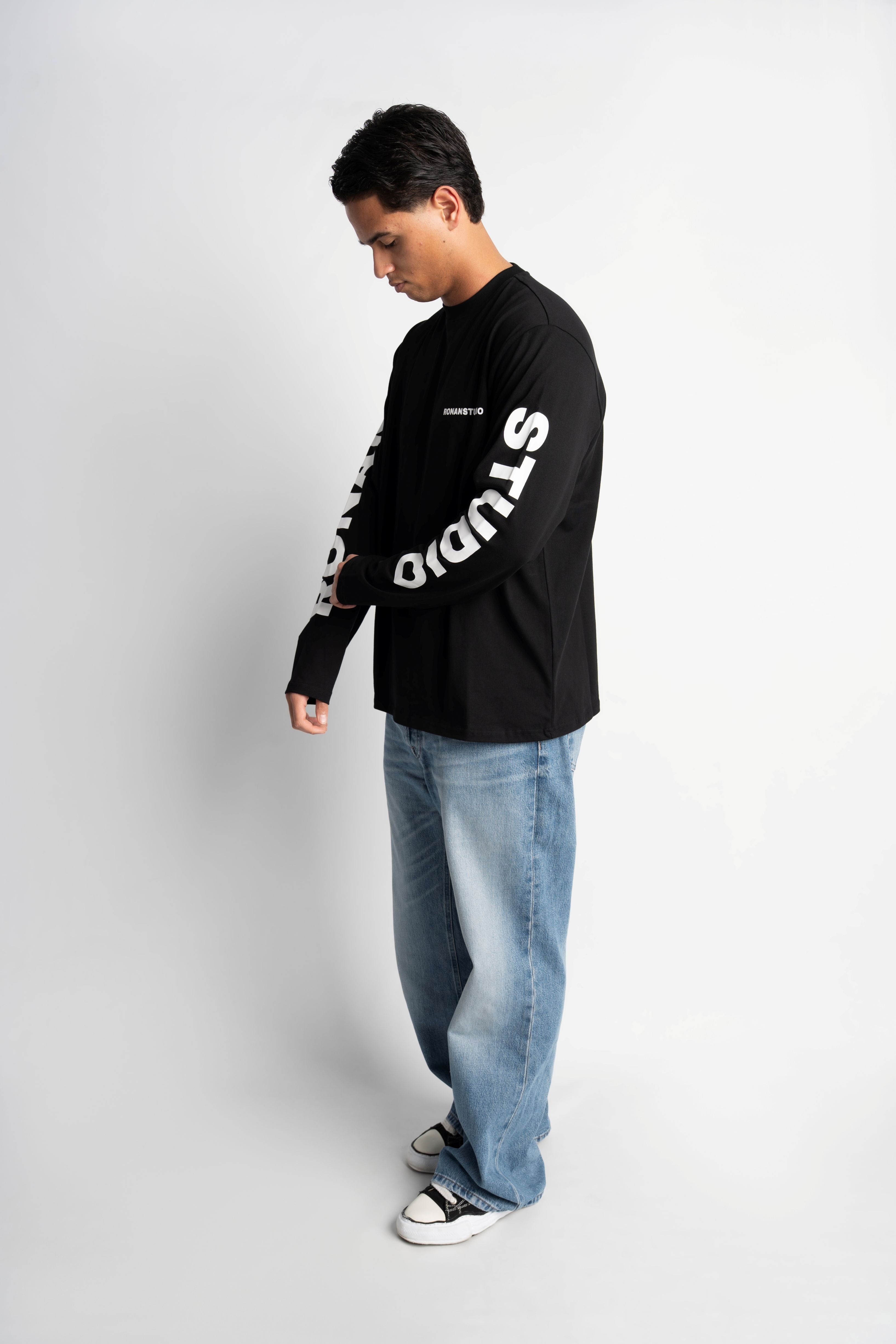 PRE-ORDER STUDIO BLACK OVERSIZED LONGSLEEVE
