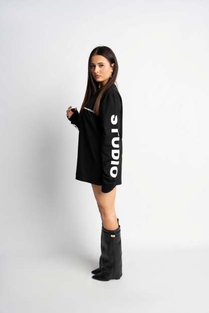 PRE-ORDER STUDIO BLACK OVERSIZED LONGSLEEVE