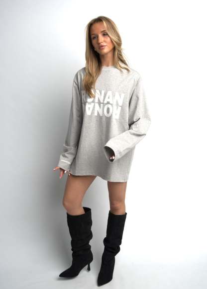 PRE-ORDER CLUB OVERSIZED LONGSLEEVE GREY