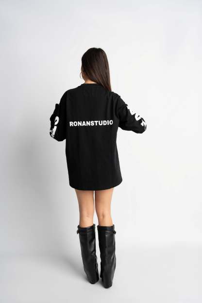 PRE-ORDER STUDIO BLACK OVERSIZED LONGSLEEVE
