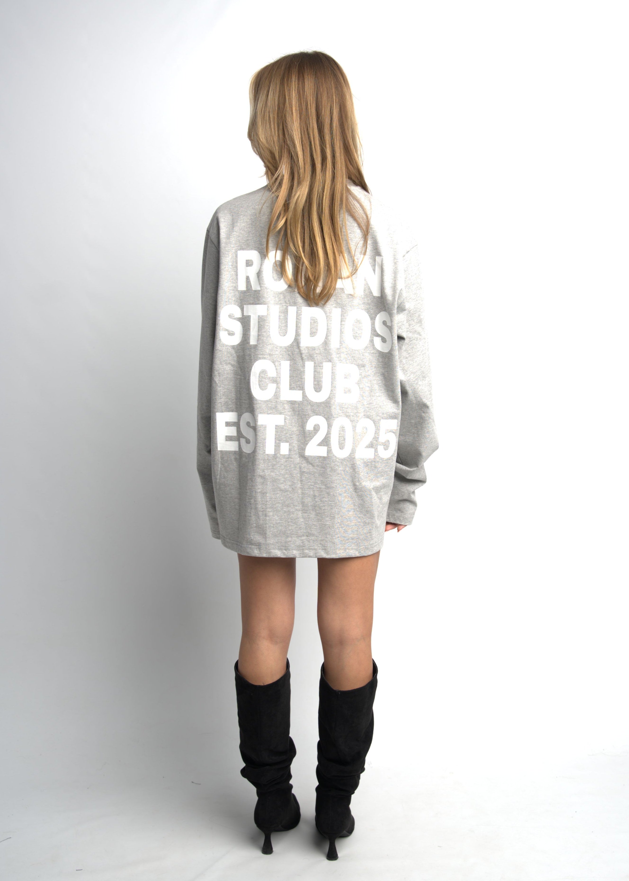 PRE-ORDER CLUB OVERSIZED LONGSLEEVE GREY