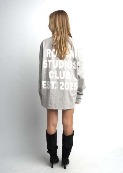 PRE-ORDER CLUB OVERSIZED LONGSLEEVE GREY
