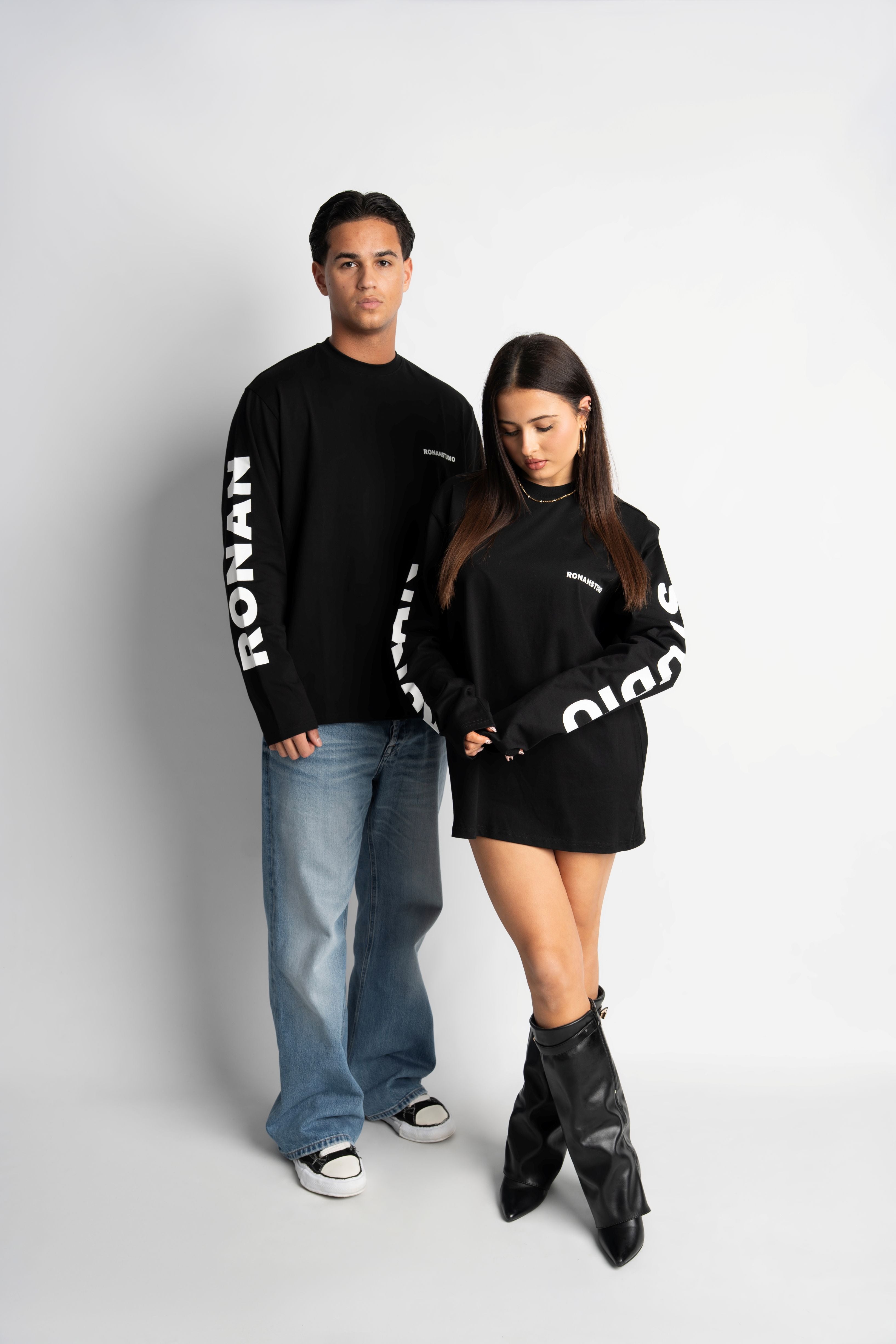 PRE-ORDER STUDIO BLACK OVERSIZED LONGSLEEVE