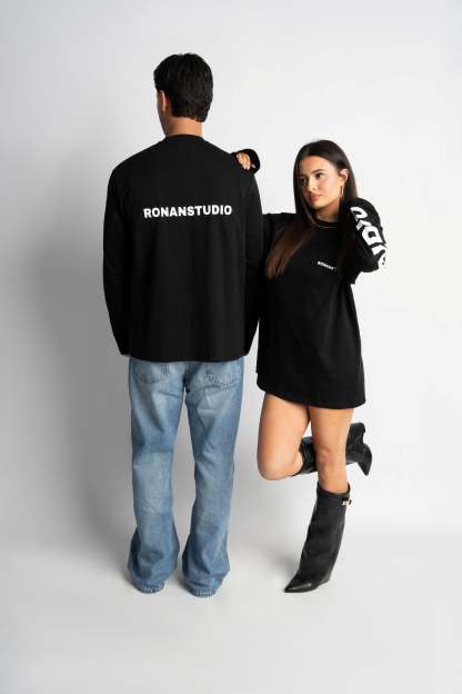 PRE-ORDER STUDIO BLACK OVERSIZED LONGSLEEVE