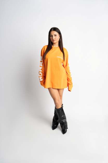 PRE-ORDER STUDIO ORANGE OVERSIZED LONGSLEEVE