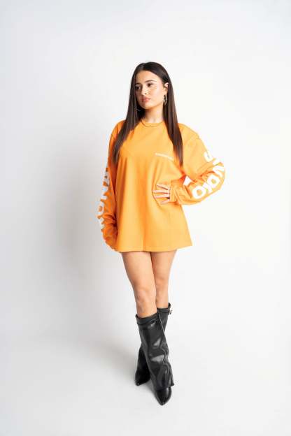 PRE-ORDER STUDIO ORANGE OVERSIZED LONGSLEEVE