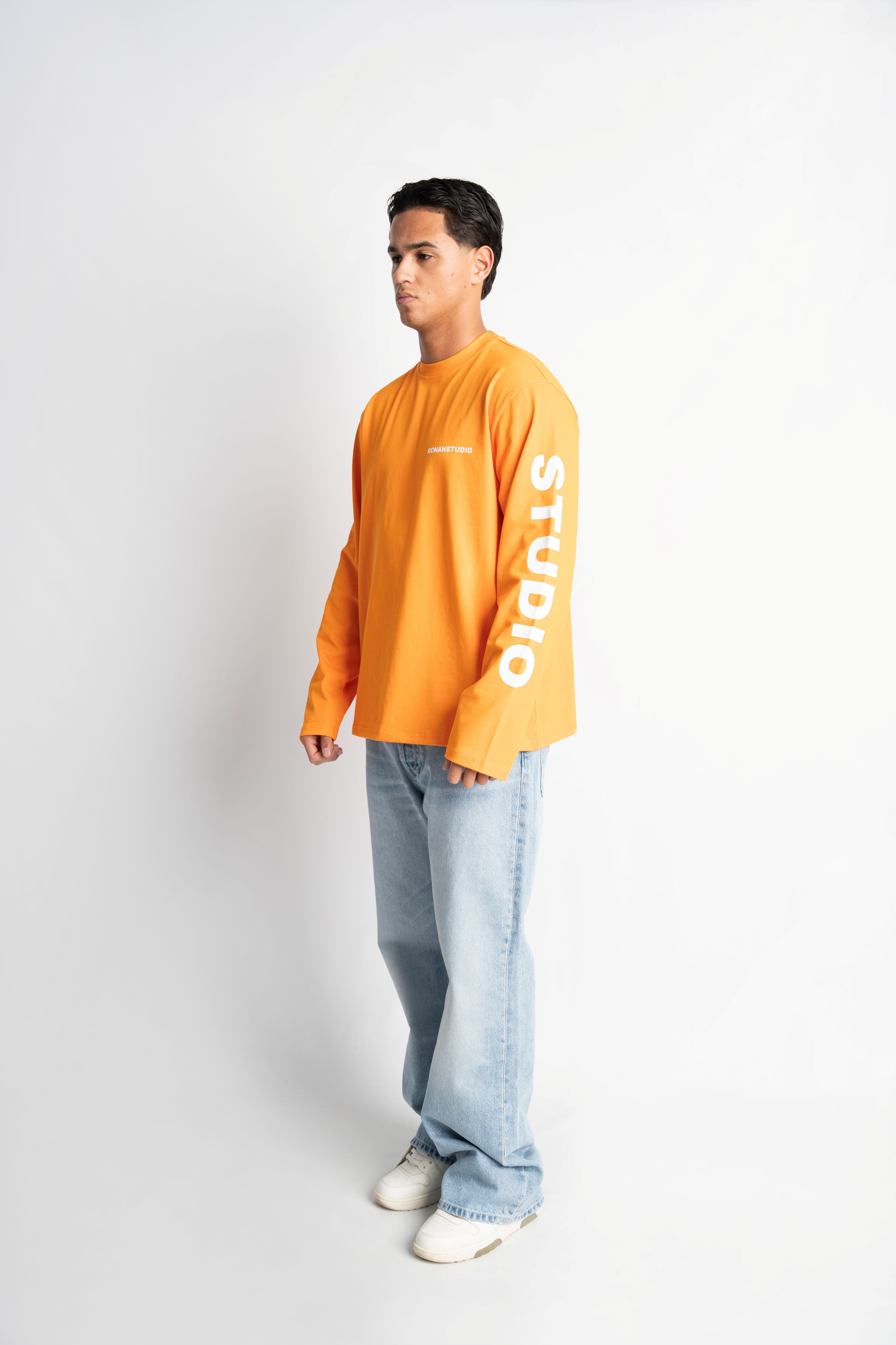 PRE-ORDER STUDIO ORANGE OVERSIZED LONGSLEEVE