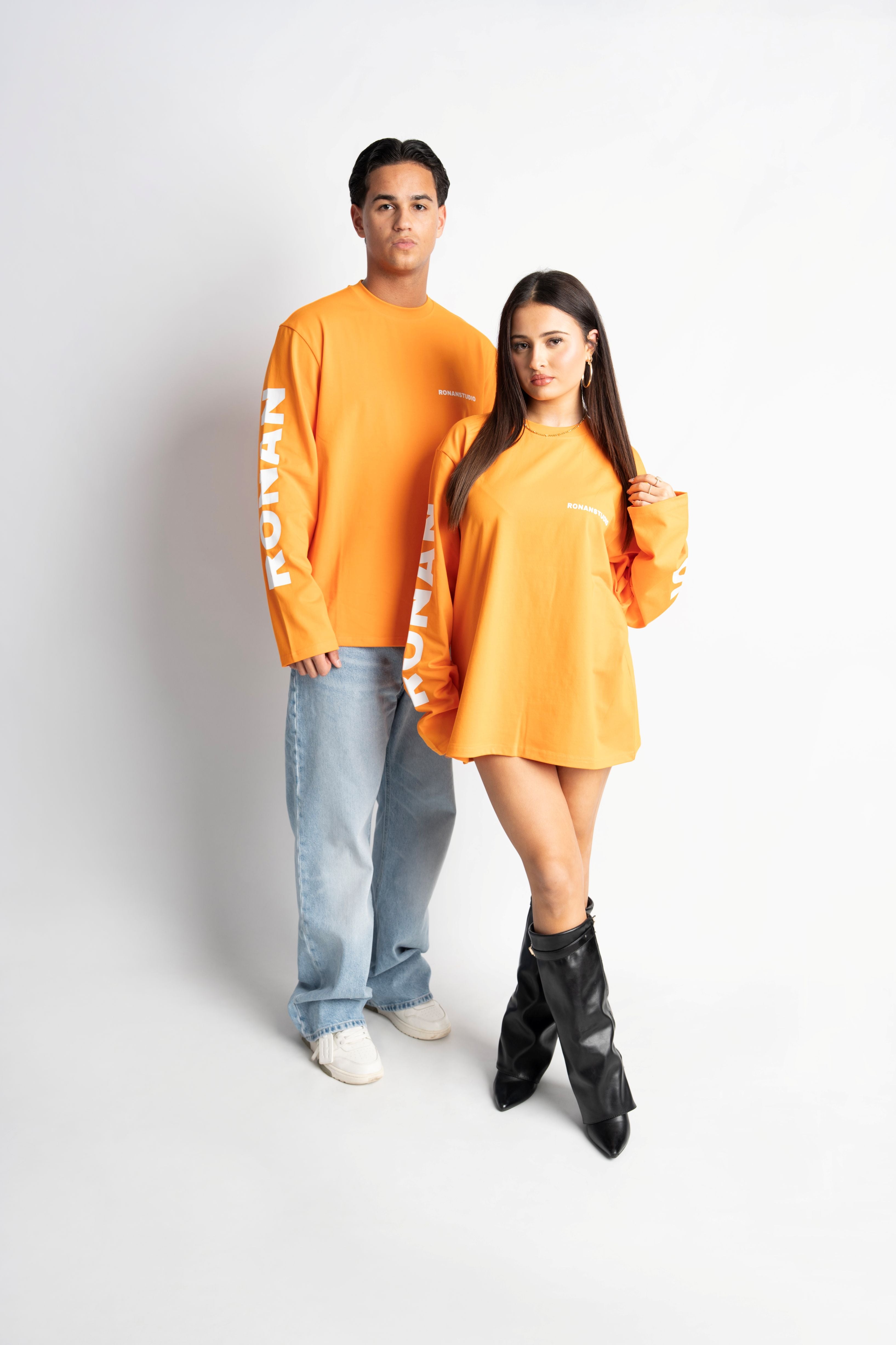 PRE-ORDER STUDIO ORANGE OVERSIZED LONGSLEEVE