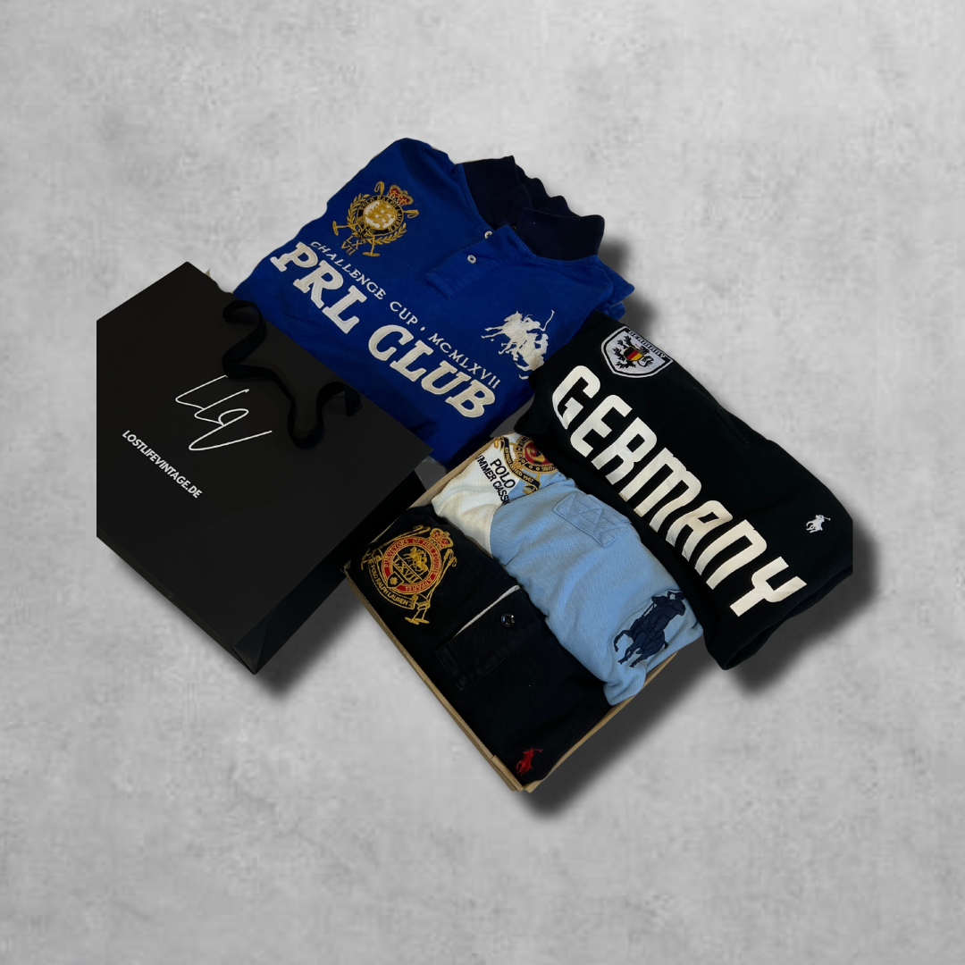 Vintage Designer Polo Mystery Box (bis zu 3 Designer Polos)
