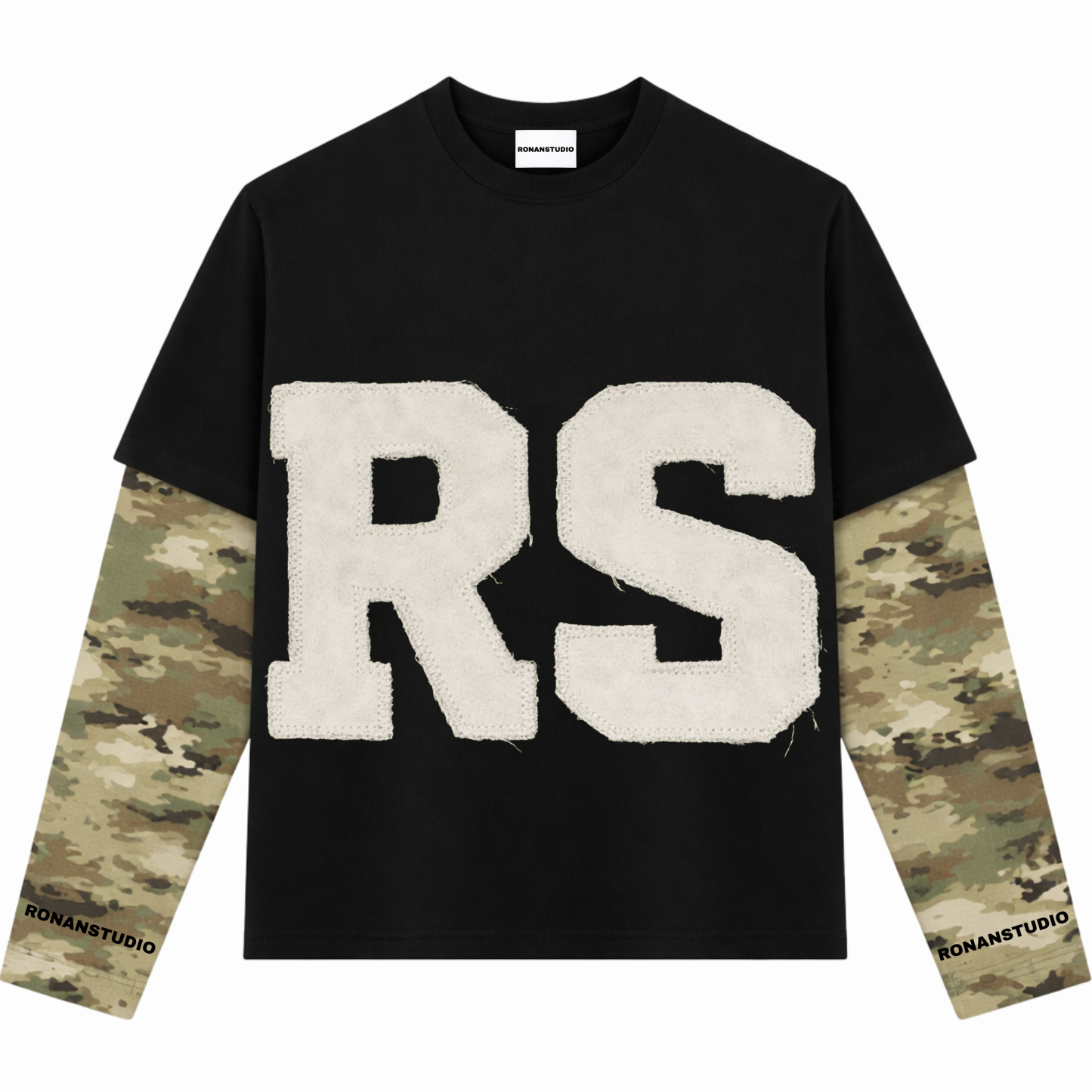 PRE-ORDER RS ATELIER DOUBLE SLEEVE BLACK X CAMO