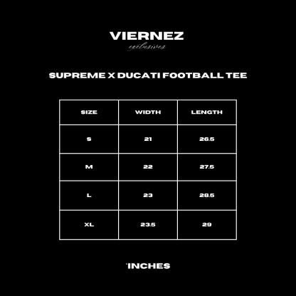 Supreme x Ducati Football tee