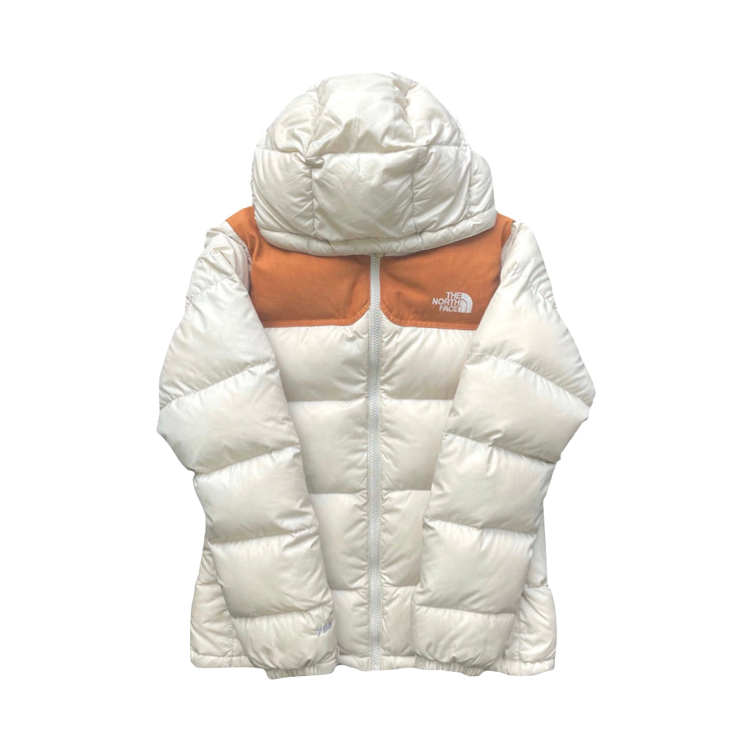 Women’s Cream White Puffer Jacket WITH DAMAGE