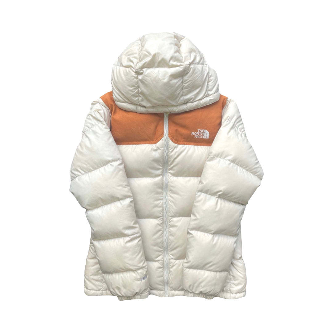 Women’s Cream White Puffer Jacket WITH DAMAGE